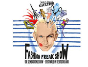 "Jean Paul Gaultier's Fashion Freak Show" 2023 im Gasteig HP8 vom 20.-27.07.2023 - Deutschland-Premiere der Londoner Show-Sensation  (©Grafik: Marc Antoine Coulon)